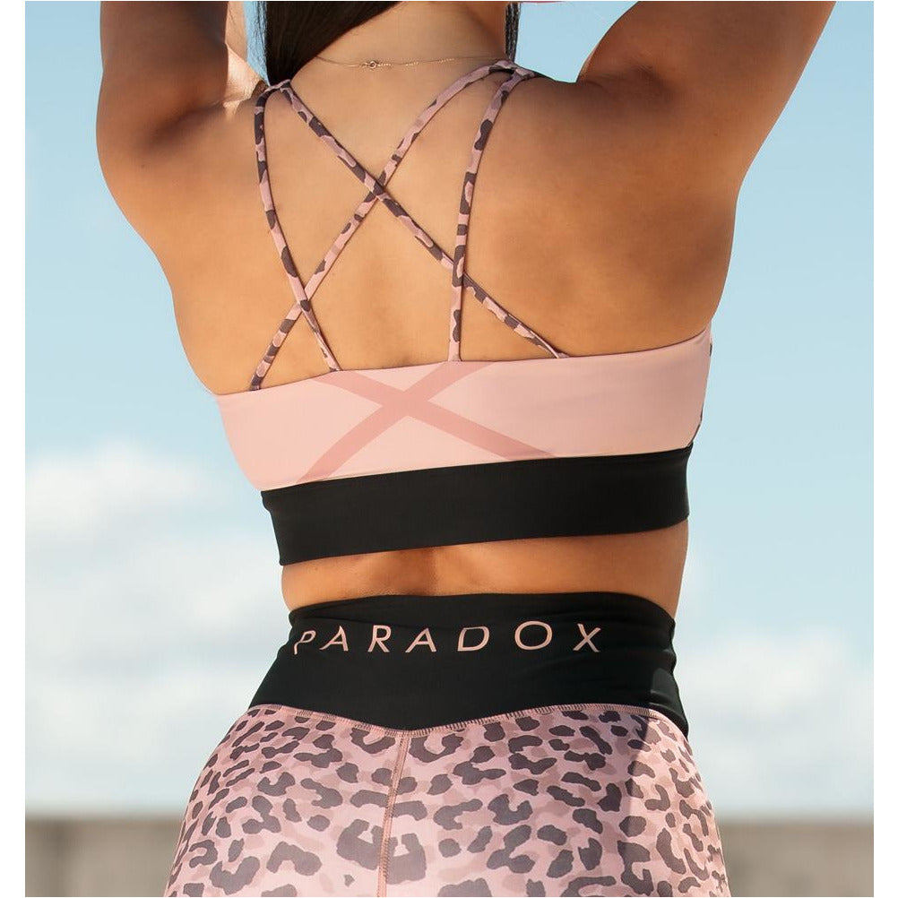 Rose Pink Animal Print Sports Bra – Paradox Activewear